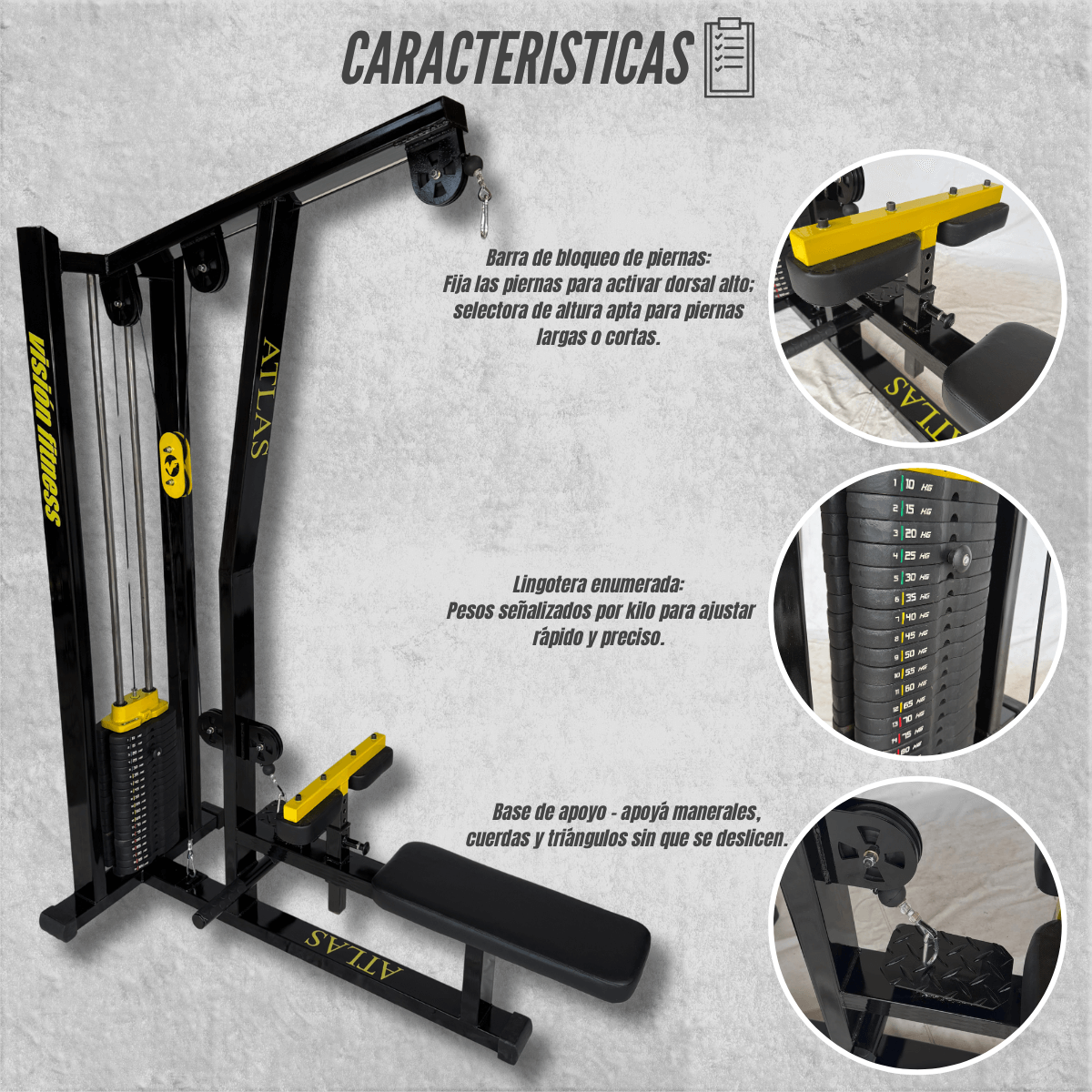 Polea Dual Alta y Baja 100 kg